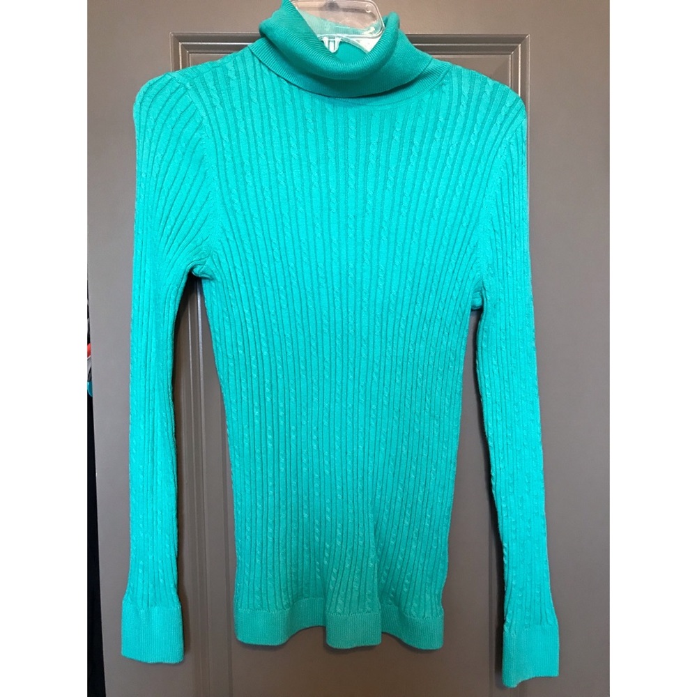 NWT Talbots Cable-knit Turtleneck Sweater